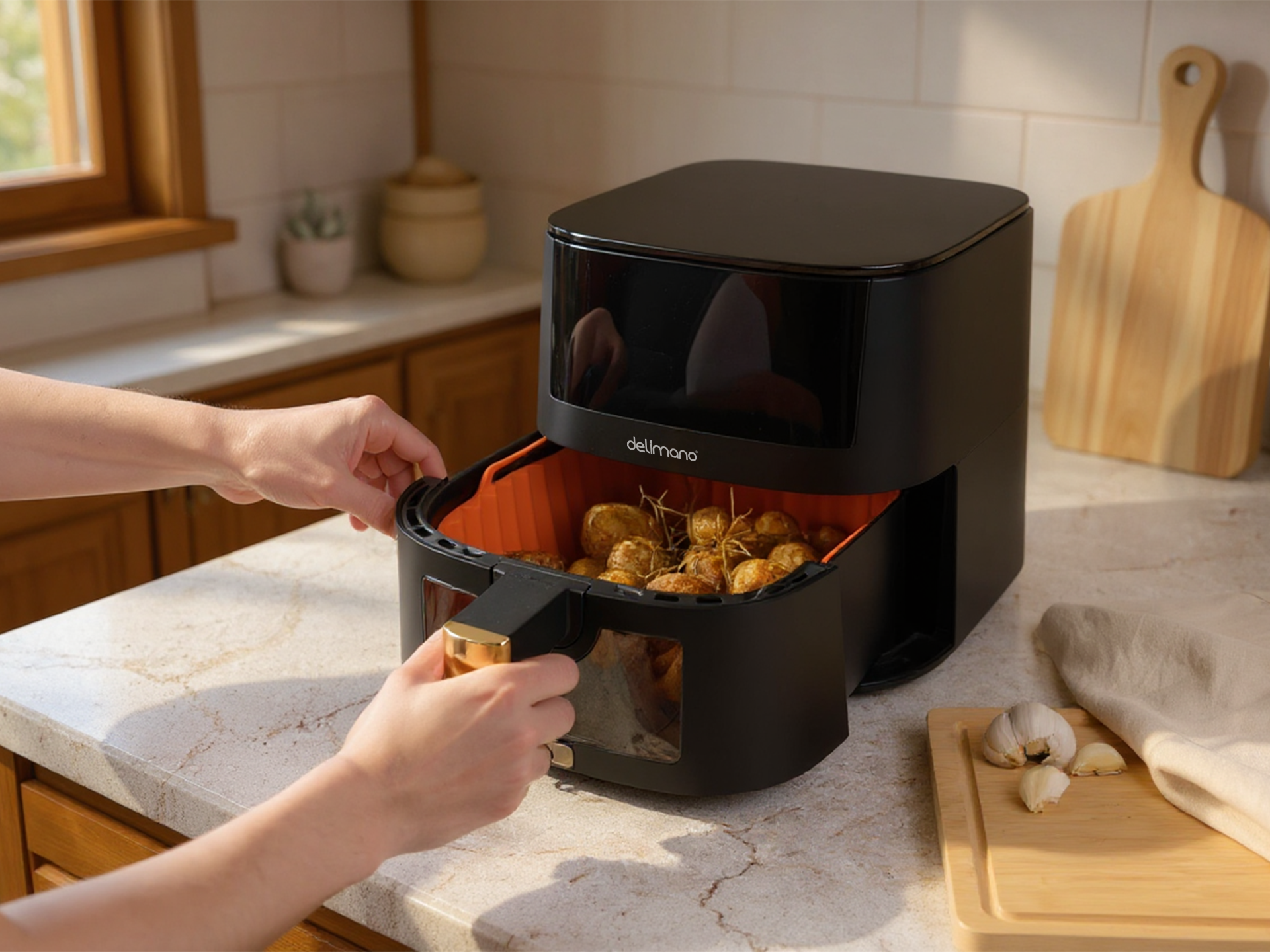 Tavë silikoni për Air Fryer 21cm