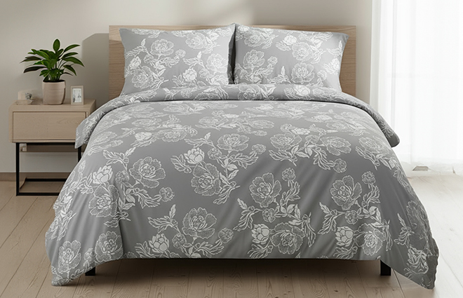 Set Soft Touch — Grey në dhomë gjumi