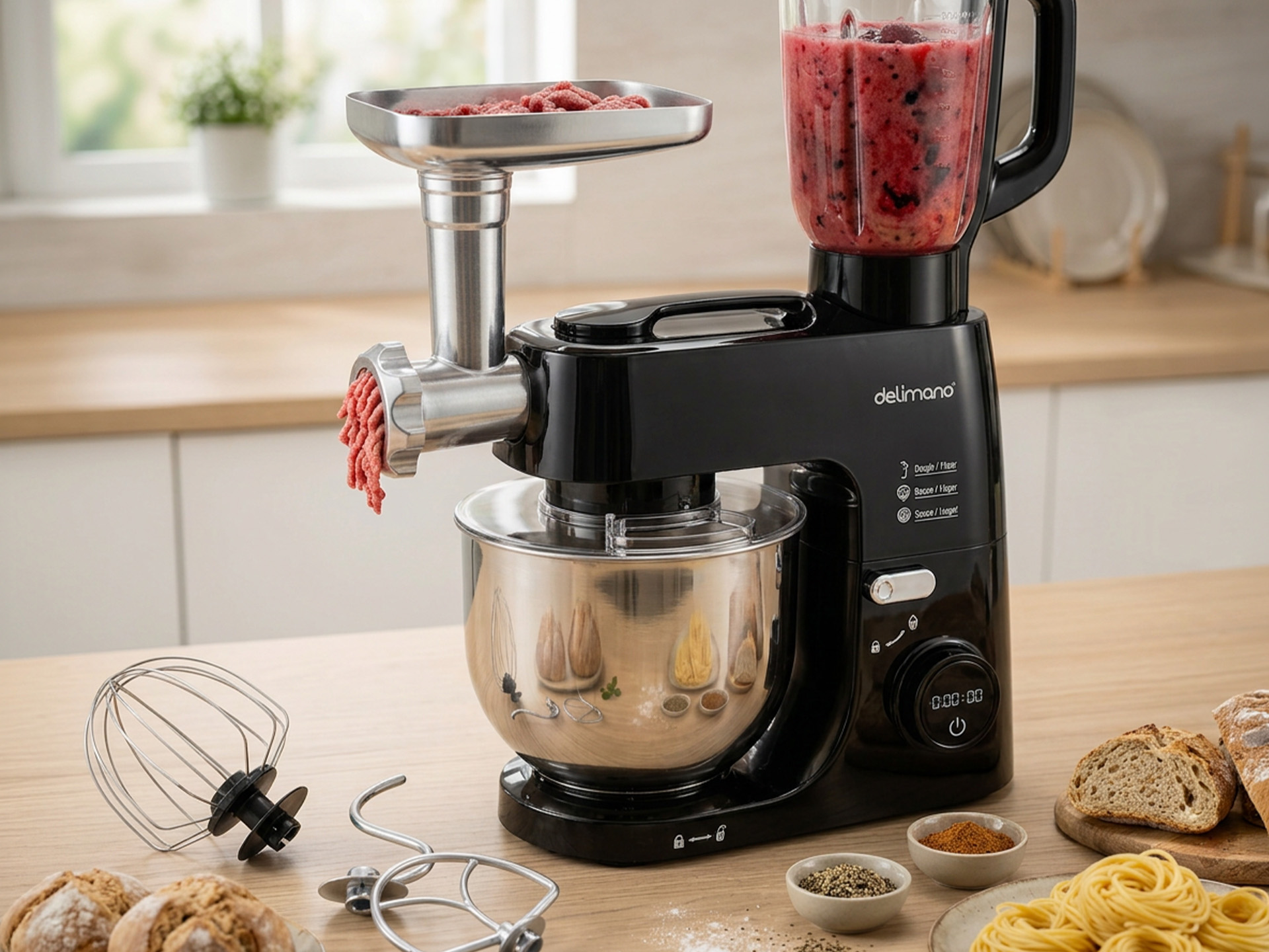 Delimano Kitchen Robot Ultra me aksesorë