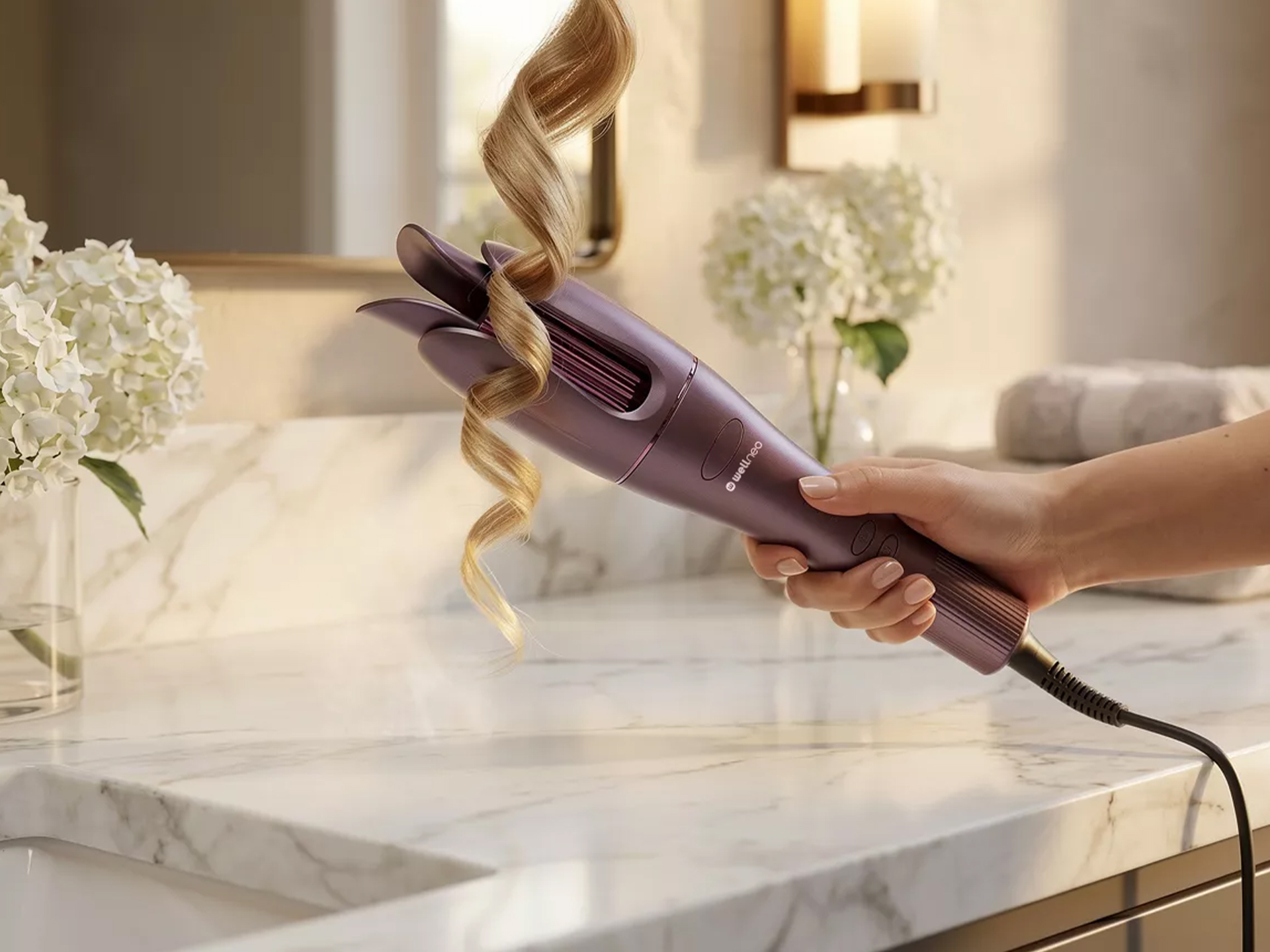 WELLNEO AIRTECH PRO AUTO CURLER duke krijuar kaçurrela